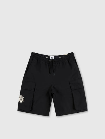 Pretty Green Stamford Cargo Shorts Black