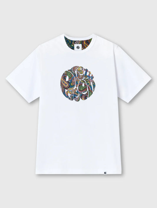 Pretty Green House Paisley Logo T-shirt White