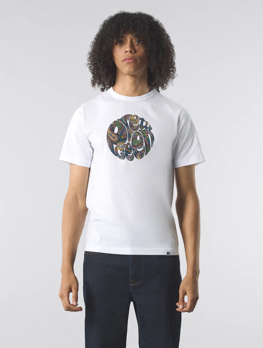 Pretty Green House Paisley Logo T-shirt White