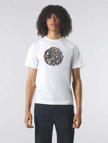 Pretty Green House Paisley Logo T-shirt White