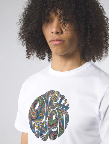 Pretty Green House Paisley Logo T-shirt White