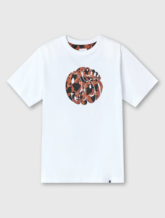 Pretty Green Brindle Logo T-shirt White