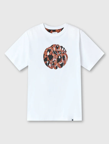 Pretty Green Brindle Logo T-shirt White