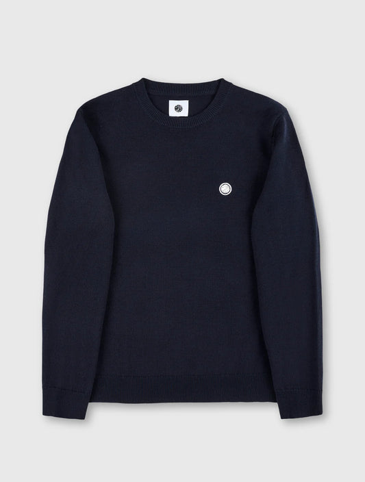 Pretty Green Merino Blend Crewneck Navy