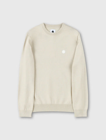 Pretty Green Merino Blend Crewneck Jumper – Stone
