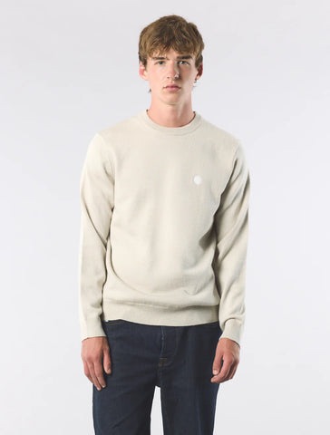 Pretty Green Merino Blend Crewneck Jumper – Stone