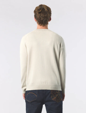 Pretty Green Merino Blend Crewneck Jumper – Stone