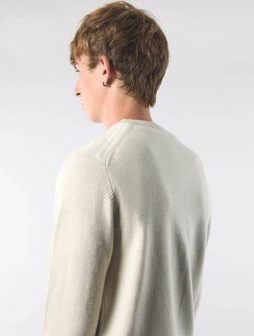 Pretty Green Merino Blend Crewneck Jumper – Stone