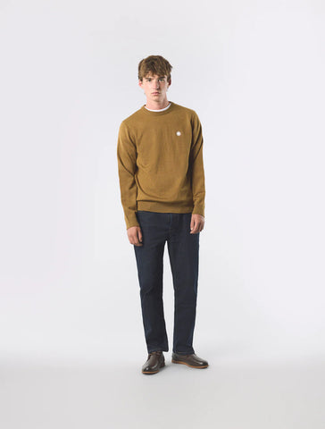 Pretty Green Merino Blend Crewneck Jumper – Tan