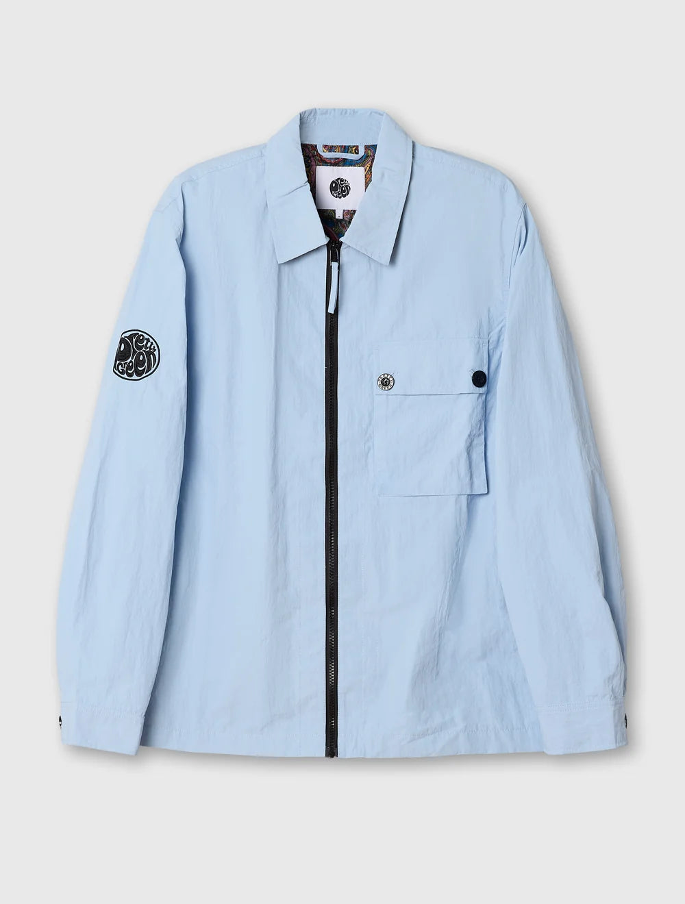 Pretty Green Heaton Overshirt – Sky Blue