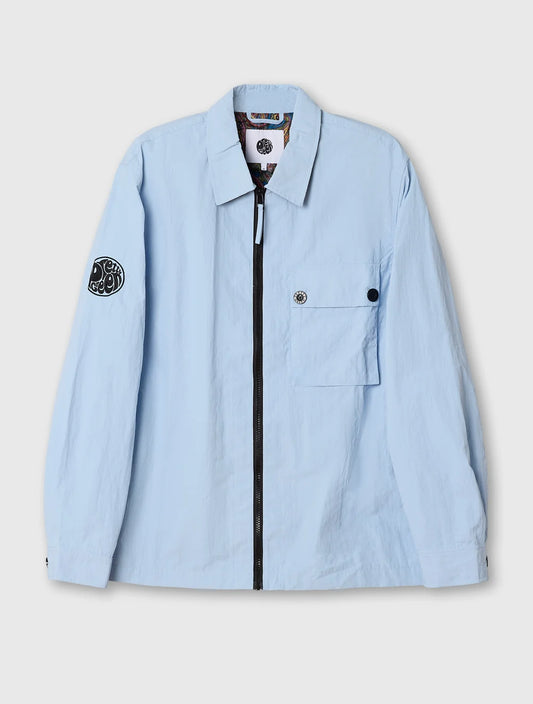 Pretty Green Heaton Overshirt – Sky Blue