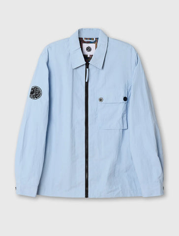 Pretty Green Heaton Overshirt – Sky Blue