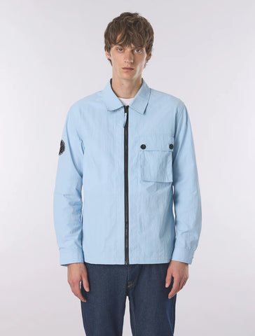 Pretty Green Heaton Overshirt – Sky Blue