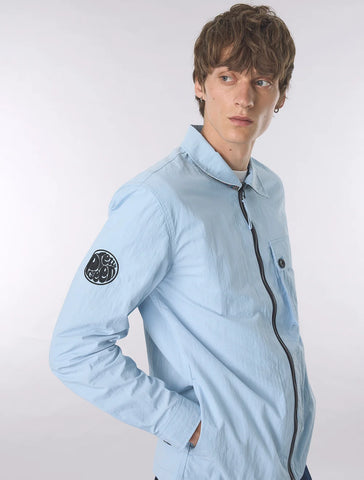 Pretty Green Heaton Overshirt – Sky Blue