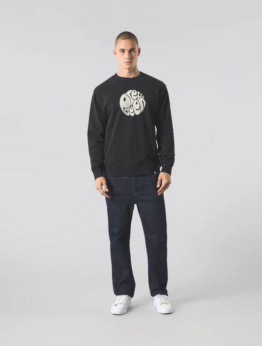 Pretty Green Gillespie Crew Sweatshirt Black