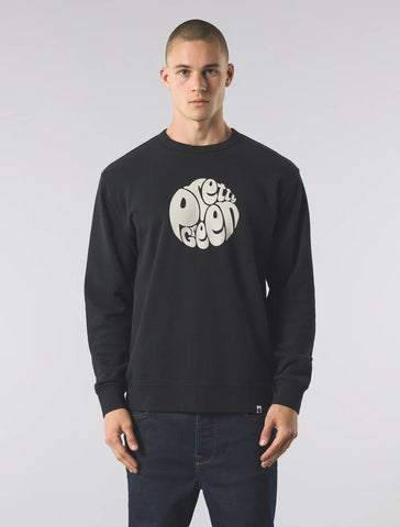 Pretty Green Gillespie Crew Sweatshirt Black