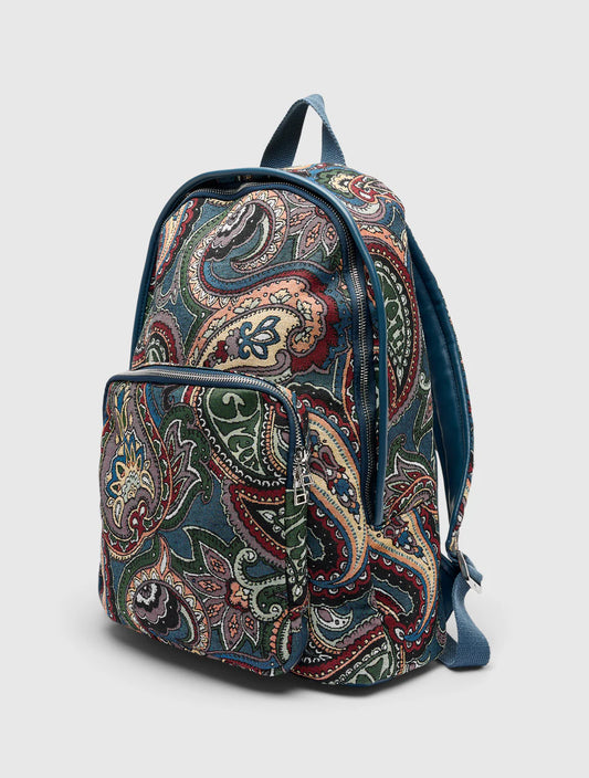 Pretty Green House Paisley Jacquard Backpack
