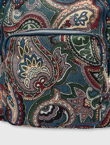 Pretty Green House Paisley Jacquard Backpack