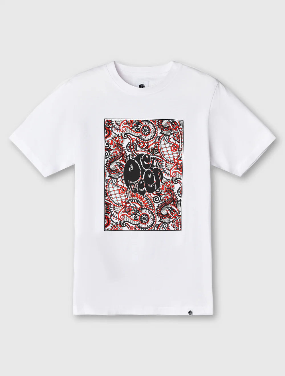 Pretty Green Resonance Box Logo T-Shirt – White