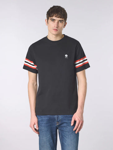 Pretty Green Stratosphere Sleeve Stripe T-Shirt - Black