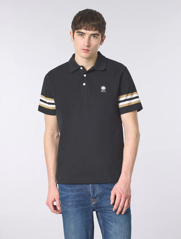 Pretty Green Stratosphere Sleeve Stripe Polo – Black
