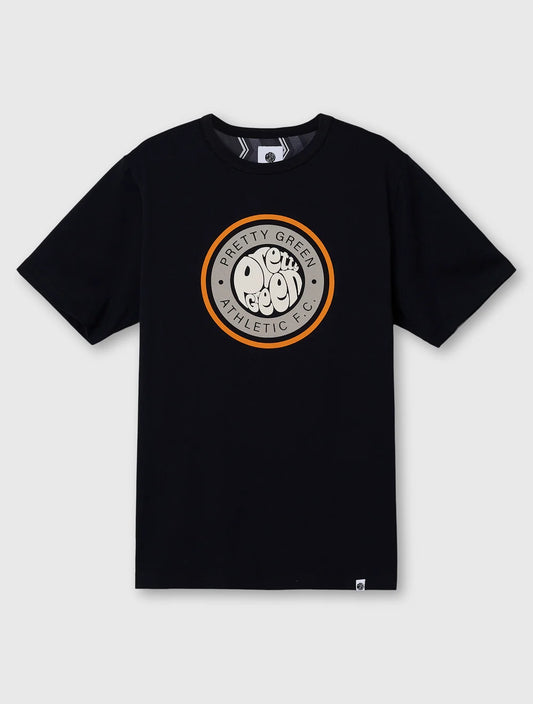 Pretty Green Kingsleigh Logo T-Shirt – Black