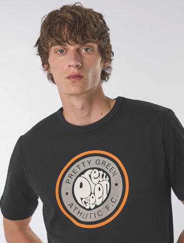 Pretty Green Kingsleigh Logo T-Shirt – Black