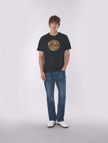 Pretty Green Rave Camo Logo T-Shirt – Black