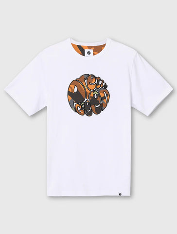 Pretty Green Rave Camo Logo T-Shirt – White