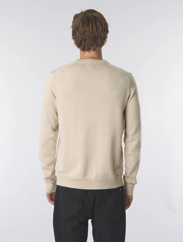 Pretty Green Merino Blend Crewneck Jumper – Stone