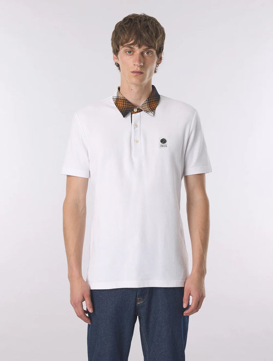 Pretty Green Strobe Polo – White
