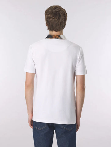 Pretty Green Strobe Polo – White
