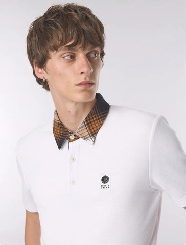Pretty Green Strobe Polo – White