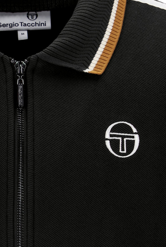 Sergio Tacchini Giorno Track Top – Black