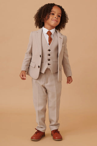 Marc Darcy HM5 - Children's Stone Tailored Three Piece Suit