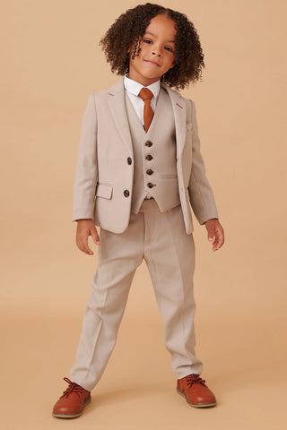 Marc Darcy HM5 - Children's Stone Tailored Three Piece Suit