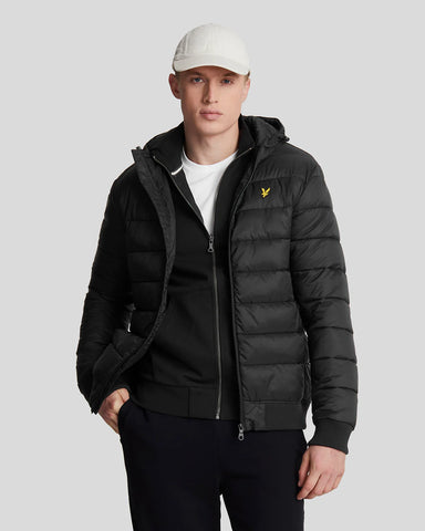 Lyle & Scott Waded Puffer Jacket – Black