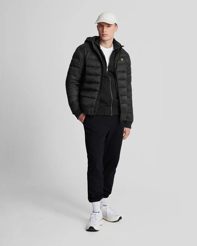 Lyle & Scott Waded Puffer Jacket – Black