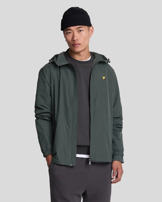 Lyle & Scott Water Resistant Hooded Jacket – Gunmetal