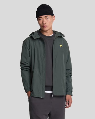 Lyle & Scott Water Resistant Hooded Jacket – Gunmetal