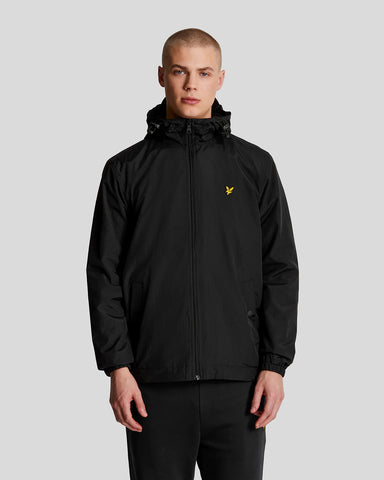 Lyle & Scott Water Resistant Hooded Jacket – Black