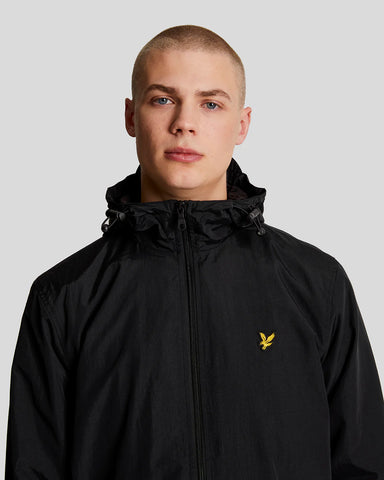Lyle & Scott Water Resistant Hooded Jacket – Black