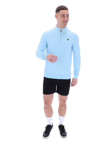Fila Gold Kevin Half Zip Sweatshirt Sky