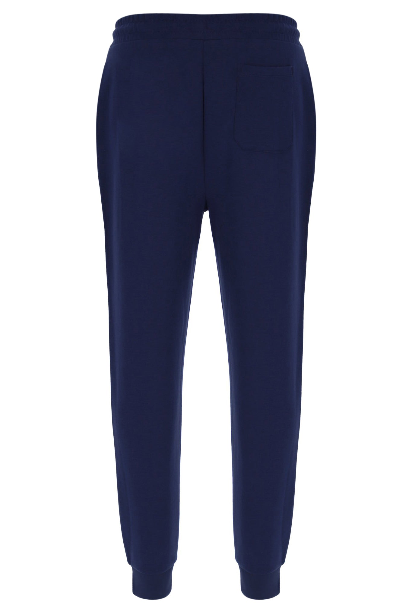 Navy blue pants on a white background