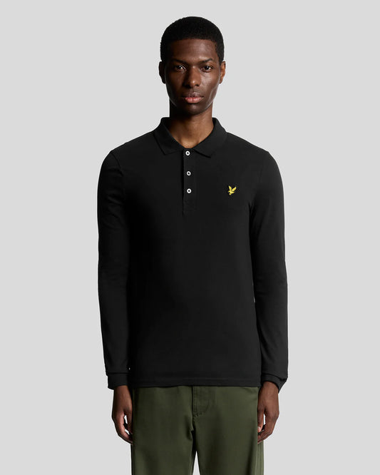 Lyle & Scott Long Sleeve Polo – Black