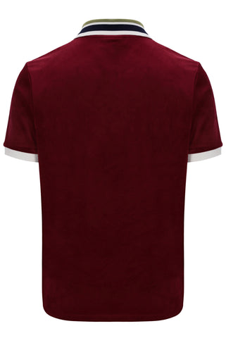 Sergio Tacchini Mahony Velour 1/4 Zip Polo – Rhubarb