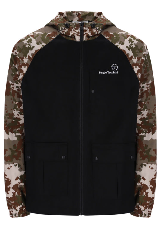 Sergio Tacchini Mancini Hooded Jacket – Camo/Black