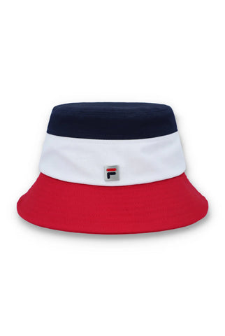 Fila Marco Tri-Colour Bucket Hat – Red/White/Navy