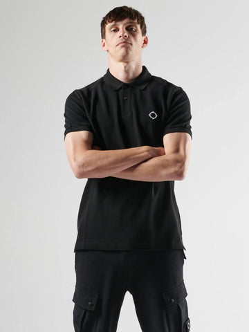 MA.Strum Pique Polo – Jet Black