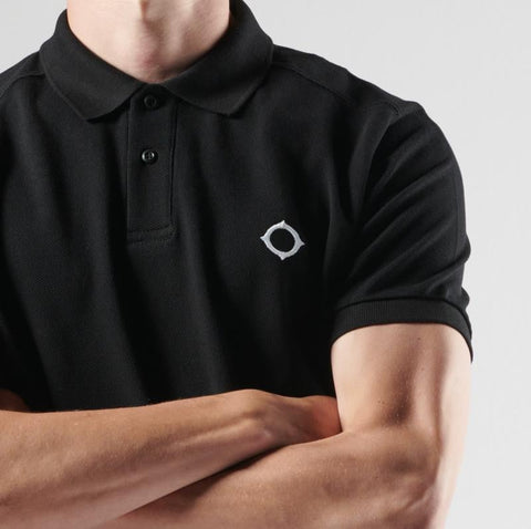 MA.Strum Pique Polo – Jet Black